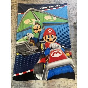 Nintendo Mario Kart 8 Plush Fleece Throw Blanket 46" x 60"‎ Super Soft